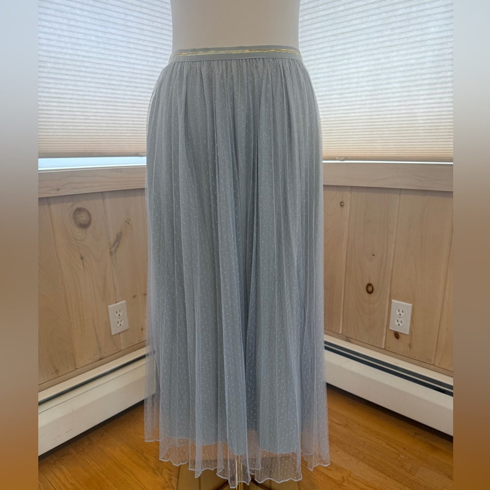 Mystree light grey tulle tutu midi skirt women’s size medium
